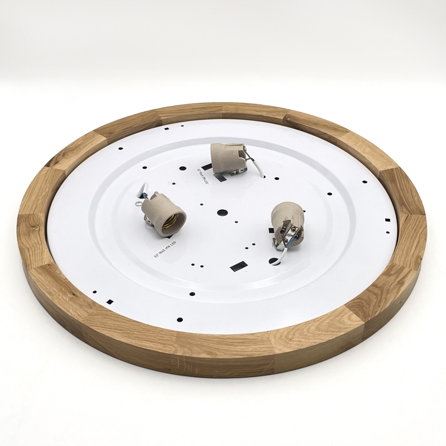 Brilagi - Ceiling light BELLADONNA 3xE27/15W/230V d. 50 cm white/oak