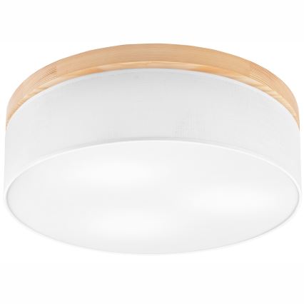 Brilagi - Ceiling light BELLADONNA 3xE27/15W/230V d. 50 cm white/pine