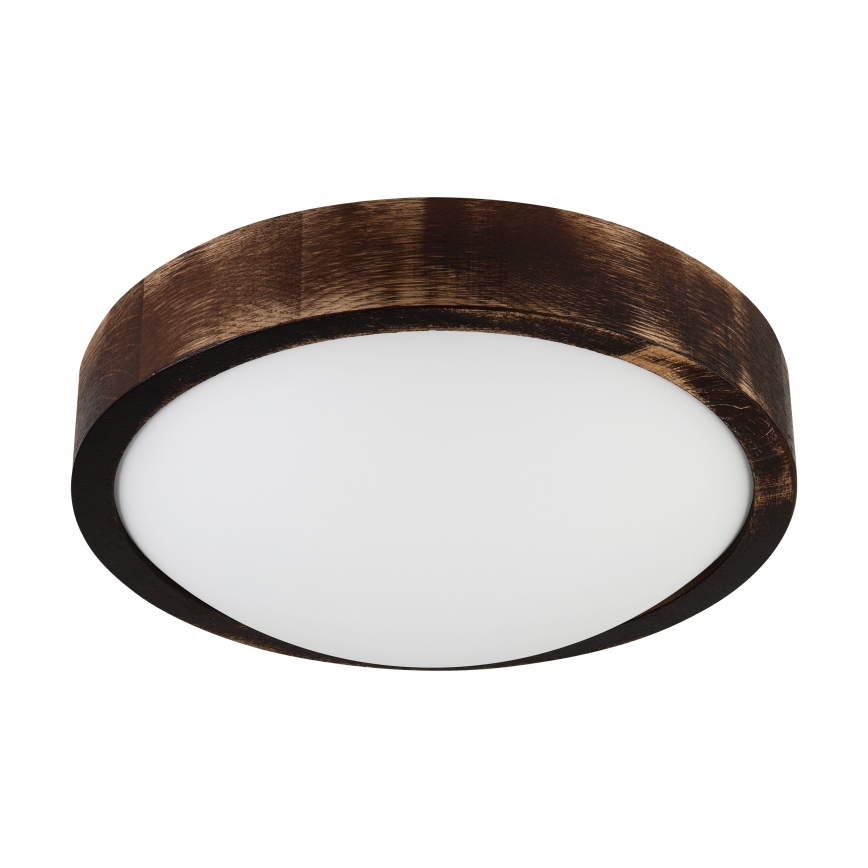 Brilagi - Ceiling light CARVALHO SLIM SMOKEY 1xE27/60W/230V oak Ø 27.5 cm