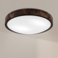 Brilagi - Ceiling light CARVALHO SLIM SMOKEY 2xE27/60W/230V oak Ø 37.5 cm