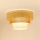Brilagi - Ceiling light CEDAR LUNETA 1xE27/15W/230V d. 45 cm rattan/brown/creamy