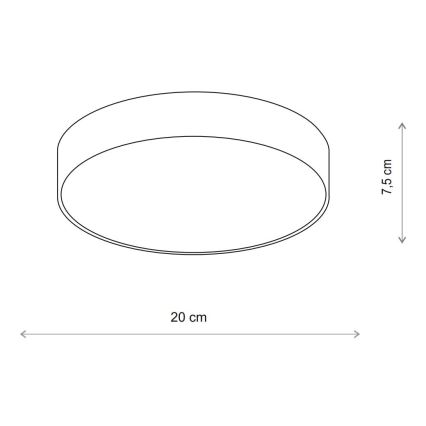 Brilagi - Ceiling light CLARE 1xE27/24W/230V d. 20 cm beige