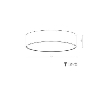 Brilagi - Ceiling light CLARE 2xE27/24W/230V Ø 30 cm pink