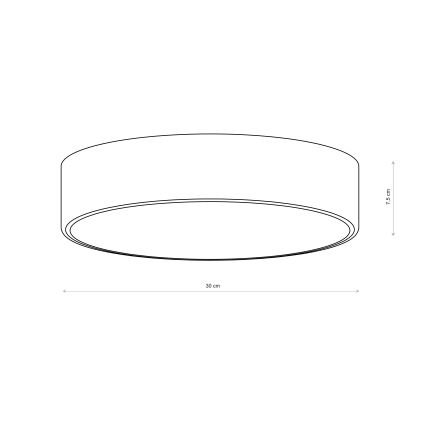 Brilagi - Ceiling light CLARE 2xE27/40W/230V Ø 30 cm burgundy