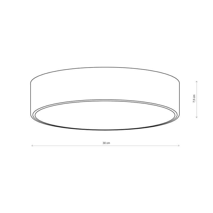 Brilagi - Ceiling light CLARE 2xE27/40W/230V Ø 30 cm burgundy
