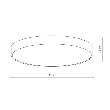 Brilagi - Ceiling light CLARE 6xE27/24W/230V d. 80 cm beige