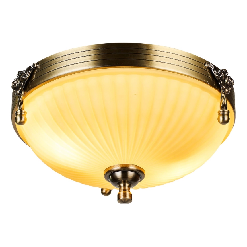 Brilagi - Ceiling light CLASSIC 2xE27/60W/230V brass