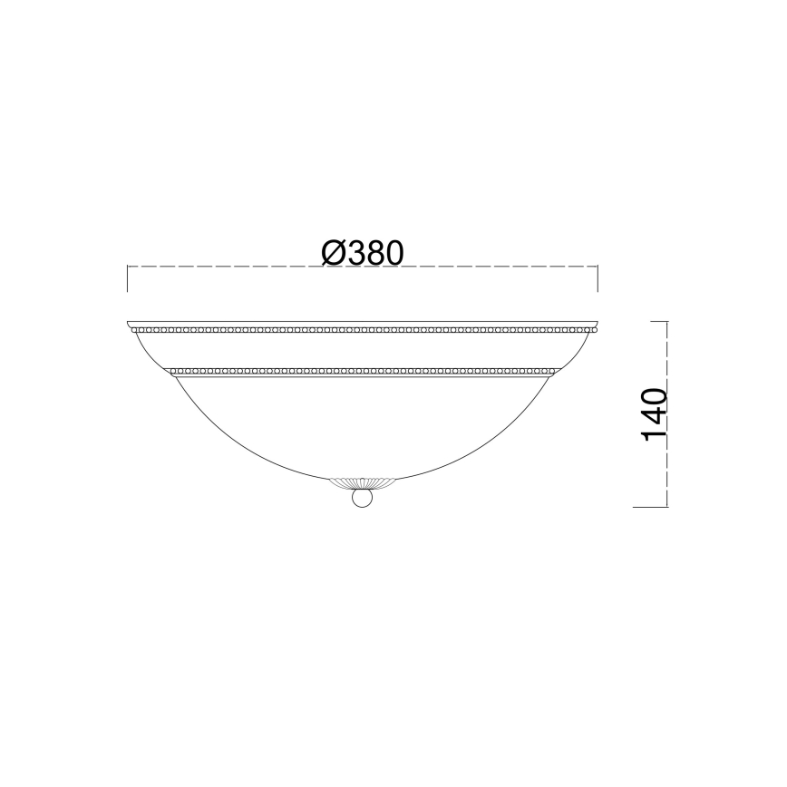 Brilagi - Ceiling light CLASSIC 3xE27/60W/230V bronze