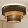 Brilagi - Ceiling light DAKOTA LUNETA 1xE27/15W/230V d. 45 cm black/rattan