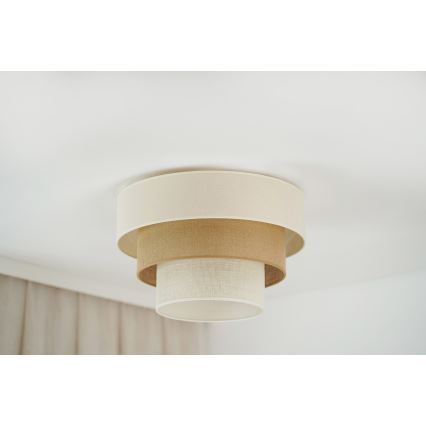 Brilagi-Ceiling light DENVER LUNETA 1xE27/15W/230V d. 45 beige/brown/creamy