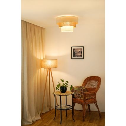 Brilagi-Ceiling light DENVER LUNETA 1xE27/15W/230V d. 45 beige/brown/creamy