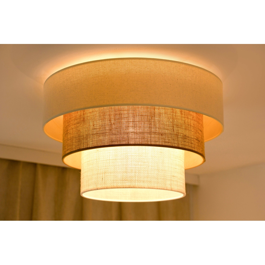 Brilagi-Ceiling light DENVER LUNETA 1xE27/15W/230V d. 45 beige/brown/creamy