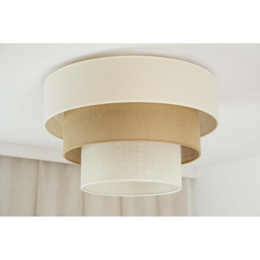 Brilagi-Ceiling light DENVER LUNETA 1xE27/15W/230V d. 45 beige/brown/creamy