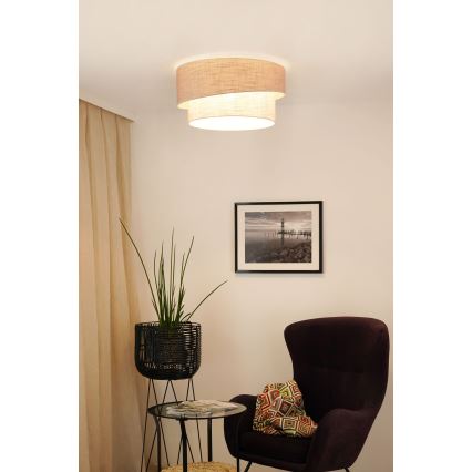 Brilagi - Ceiling light DOVER SHINE 1xE27/15W/230V d. 50 cm grey/creamy