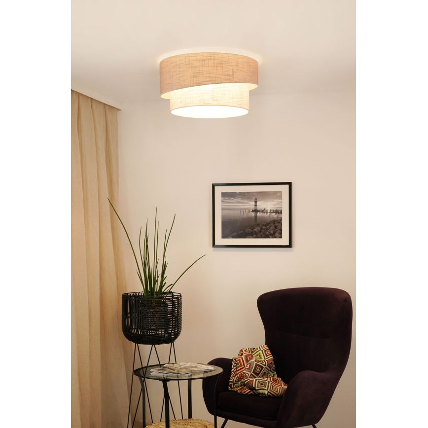 Brilagi - Ceiling light DOVER SHINE 1xE27/15W/230V d. 50 cm grey/creamy