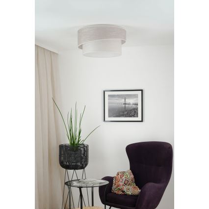 Brilagi - Ceiling light DOVER SHINE 1xE27/15W/230V d. 50 cm grey/creamy
