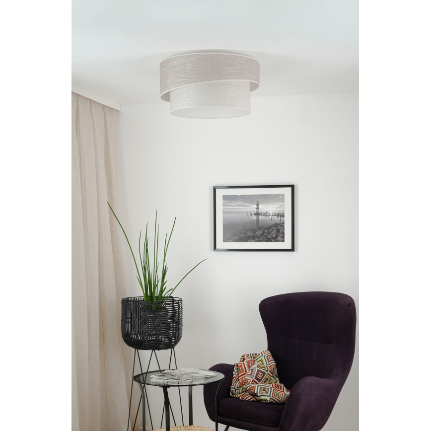 Brilagi - Ceiling light DOVER SHINE 1xE27/15W/230V d. 50 cm grey/creamy