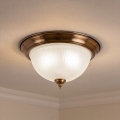 BRILAGI - Ceiling light FRESCO 2xE27/40W/230V Ø 28 cm copper finish