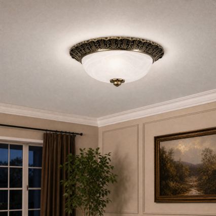 BRILAGI - Ceiling light FRESCO 2xE27/40W/230V Ø 30 cm gold