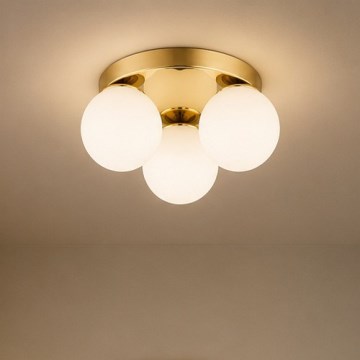 BRILAGI - Ceiling light MILO 3xE27/60W/230V Ø 35 cm gold