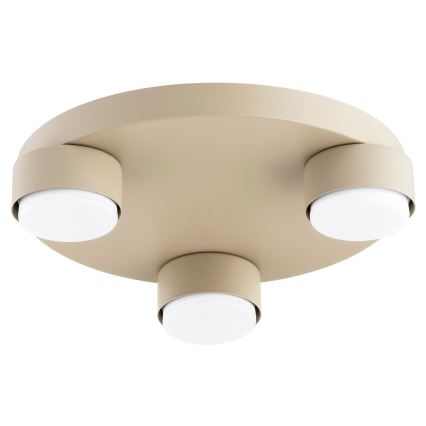 Brilagi - Ceiling light MONO 3x GX53 / 12W / 230V, Ø 30 cm, beige