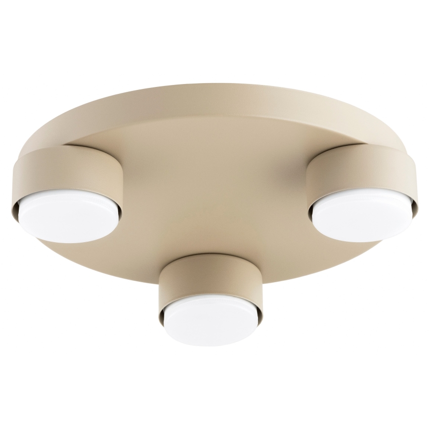 Brilagi - Ceiling light MONO 3x GX53 / 12W / 230V, Ø 30 cm, beige