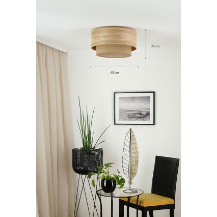 Brilagi - Ceiling light MONTANA BOHO 1xE27/15W/230V d. 45 cm brown