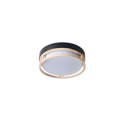 Brilagi - Ceiling light ORINO 2xE27/40W/230V Ø 27 cm black/oak