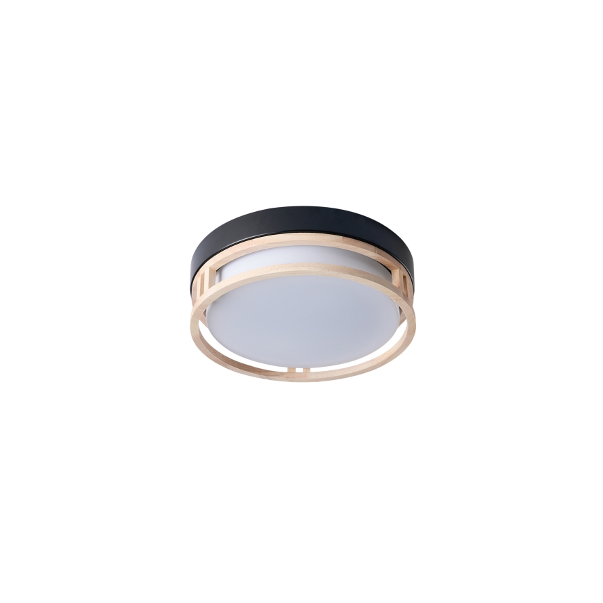 Brilagi - Ceiling light ORINO 2xE27/40W/230V Ø 27 cm black/oak