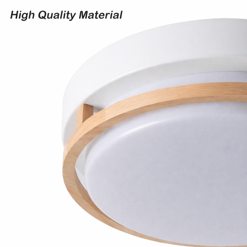 Brilagi - Ceiling light ORINO 2xE27/40W/230V Ø 27 cm White/Oak