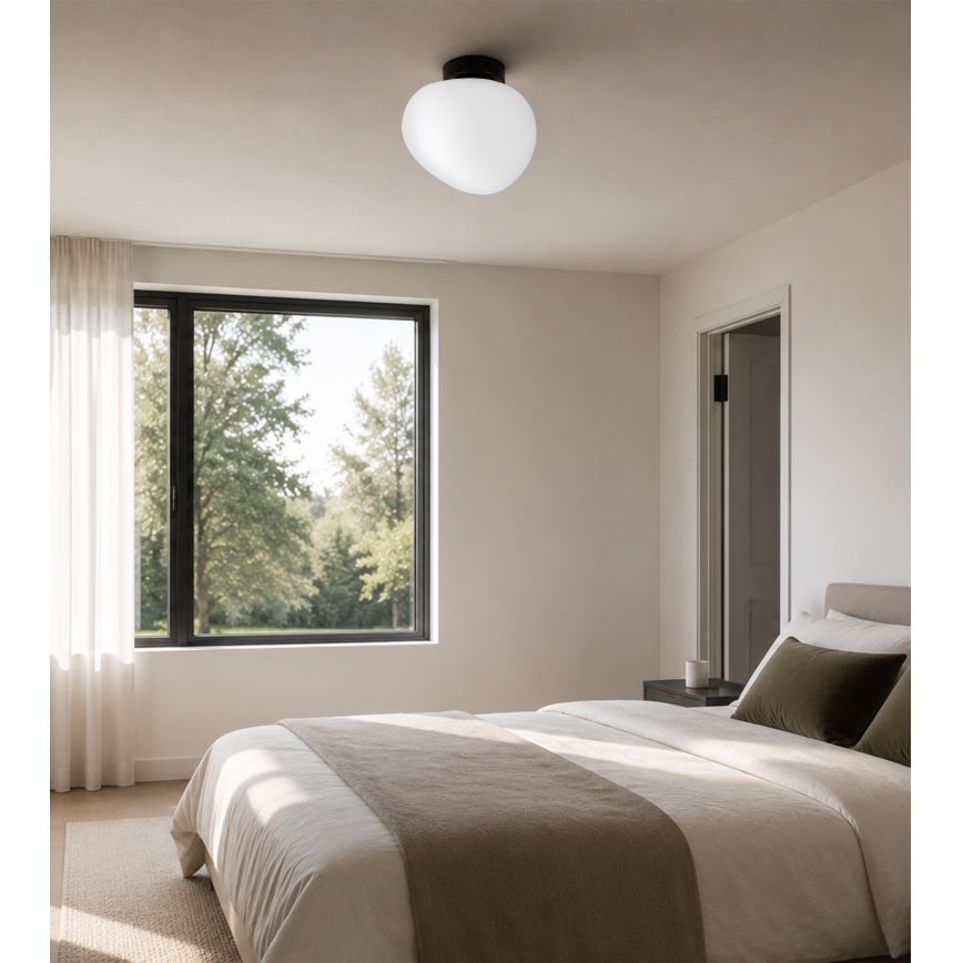 BRILAGI - Ceiling light PEBBLES 1xE27/40W/230V Ø 20 cm black