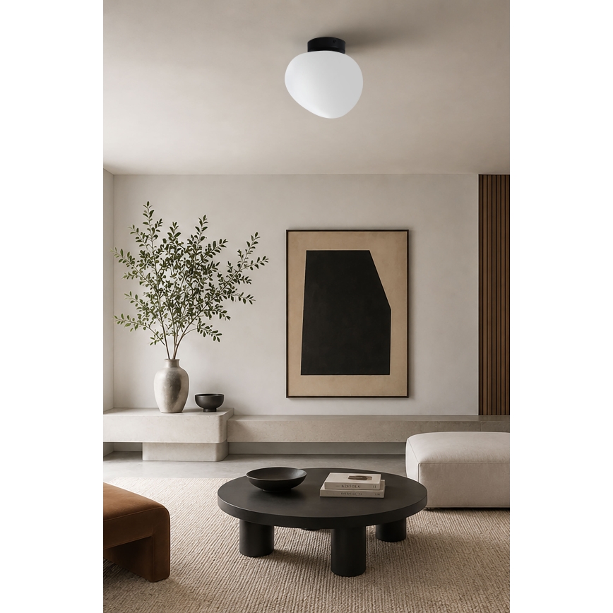 BRILAGI - Ceiling light PEBBLES 1xE27/40W/230V Ø 20 cm black