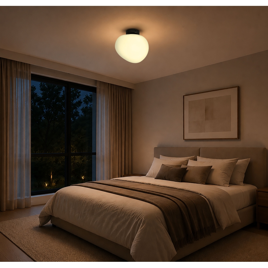 BRILAGI - Ceiling light PEBBLES 1xE27/40W/230V Ø 30 cm black