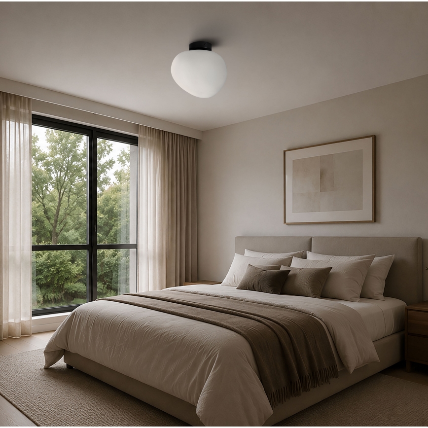 BRILAGI - Ceiling light PEBBLES 1xE27/40W/230V Ø 30 cm black