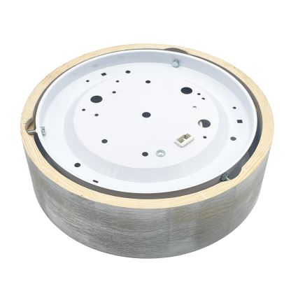 Brilagi - Ceiling light PINO 1xE27/15W/230V pine/silver Ø 27,5 cm