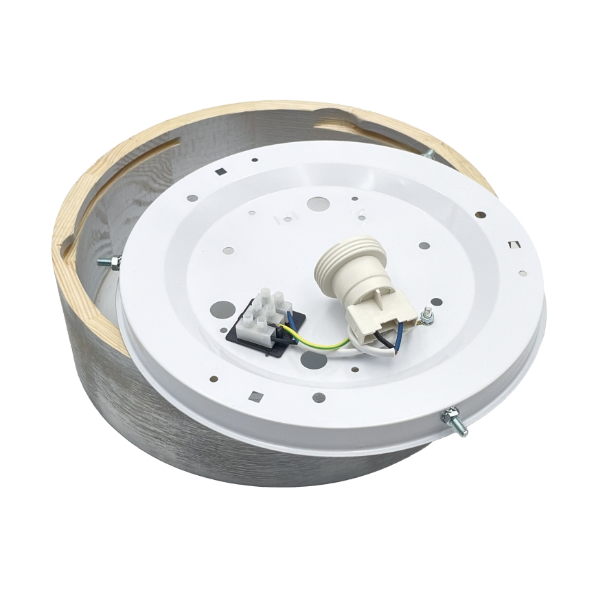Brilagi - Ceiling light PINO 1xE27/15W/230V pine/silver Ø 27,5 cm