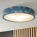 BRILAGI - Ceiling light PINO 3xE27/15W/230V pine/blue, Ø 47.5 cm