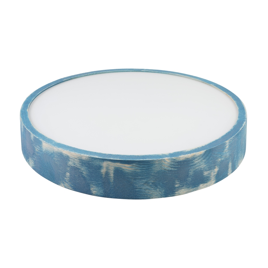 Brilagi - Ceiling light PINO 3xE27/15W/230V pine/blue, Ø 47.5 cm