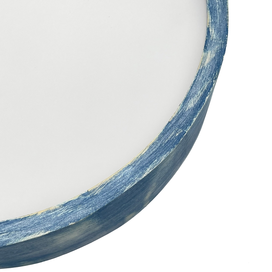 Brilagi - Ceiling light PINO 3xE27/15W/230V pine/blue, Ø 47.5 cm