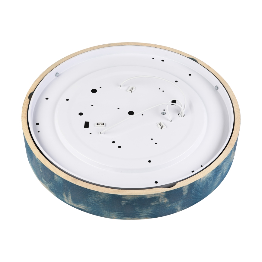 Brilagi - Ceiling light PINO 3xE27/15W/230V pine/blue, Ø 47.5 cm