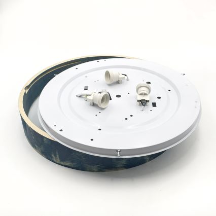 Brilagi - Ceiling light PINO 3xE27/15W/230V pine/blue, Ø 47.5 cm