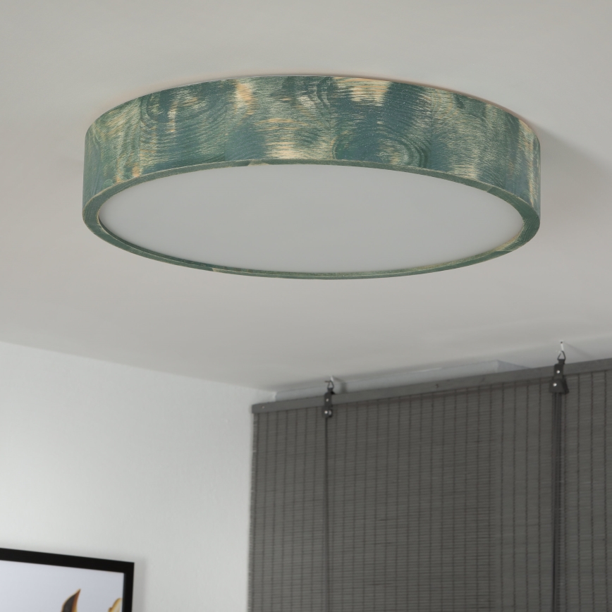 Brilagi - Ceiling light PINO 3xE27/15W/230V pine/green dia. 47,5 cm
