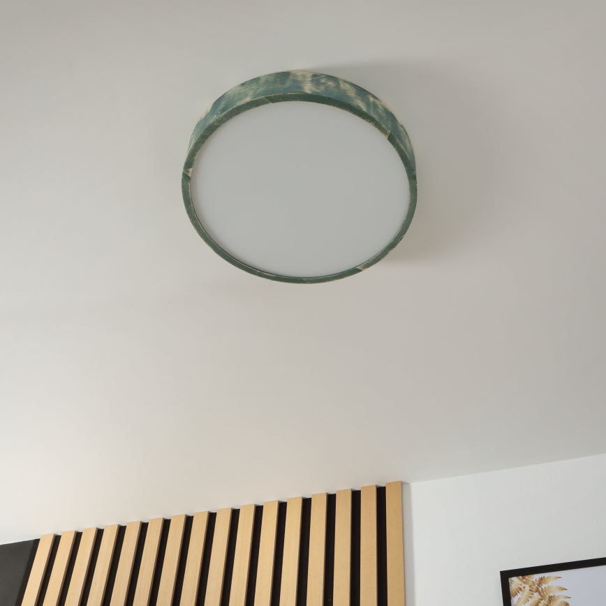 Brilagi - Ceiling light PINO 3xE27/15W/230V pine/green dia. 47,5 cm