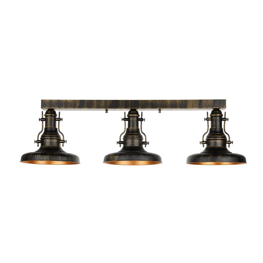 Brilagi - Ceiling light PYRONIC 3xE27/40W/230V bronze/patina