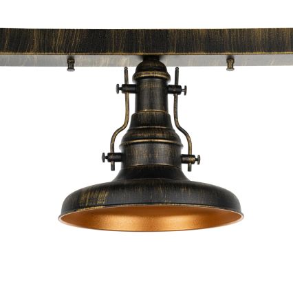 Brilagi - Ceiling light PYRONIC 3xE27/40W/230V bronze/patina