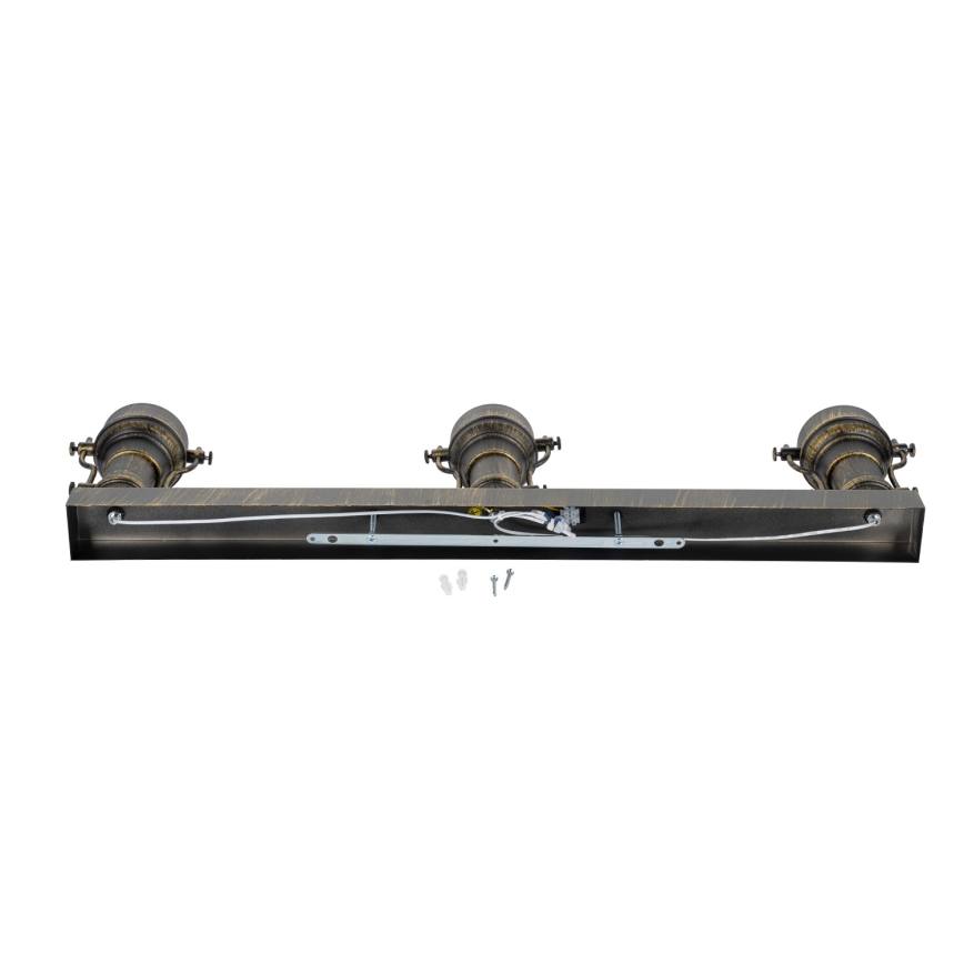 Brilagi - Ceiling light PYRONIC 3xE27/40W/230V bronze/patina