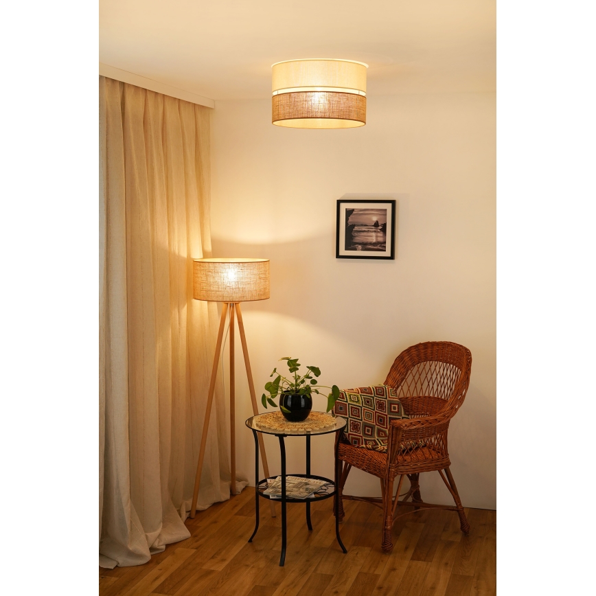Brilagi - Ceiling light ROYAL YUTE 1xE27/15W/230V d. 40 cm beige/creamy