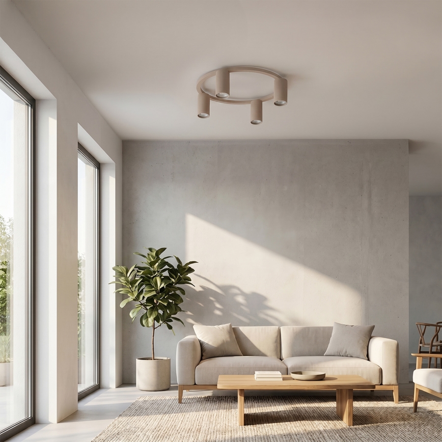 Brilagi - Ceiling light SELE 4xGU10/30W/230V beige