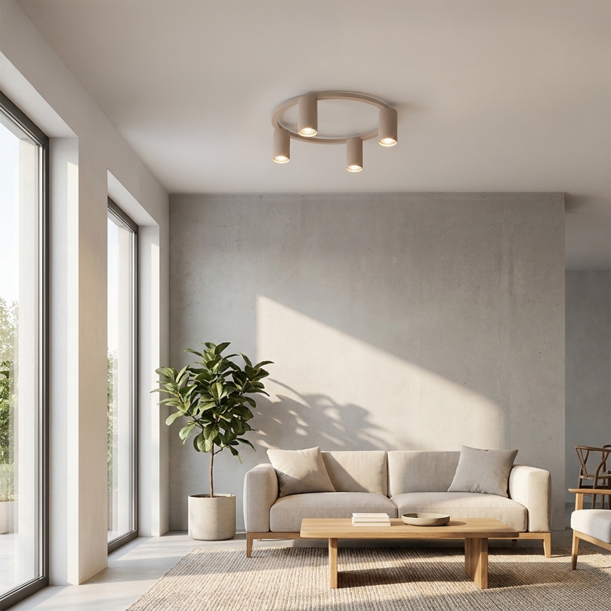 Brilagi - Ceiling light SELE 4xGU10/30W/230V beige