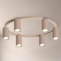 Brilagi - Ceiling light SELE 6xGU10/30W/230V beige
